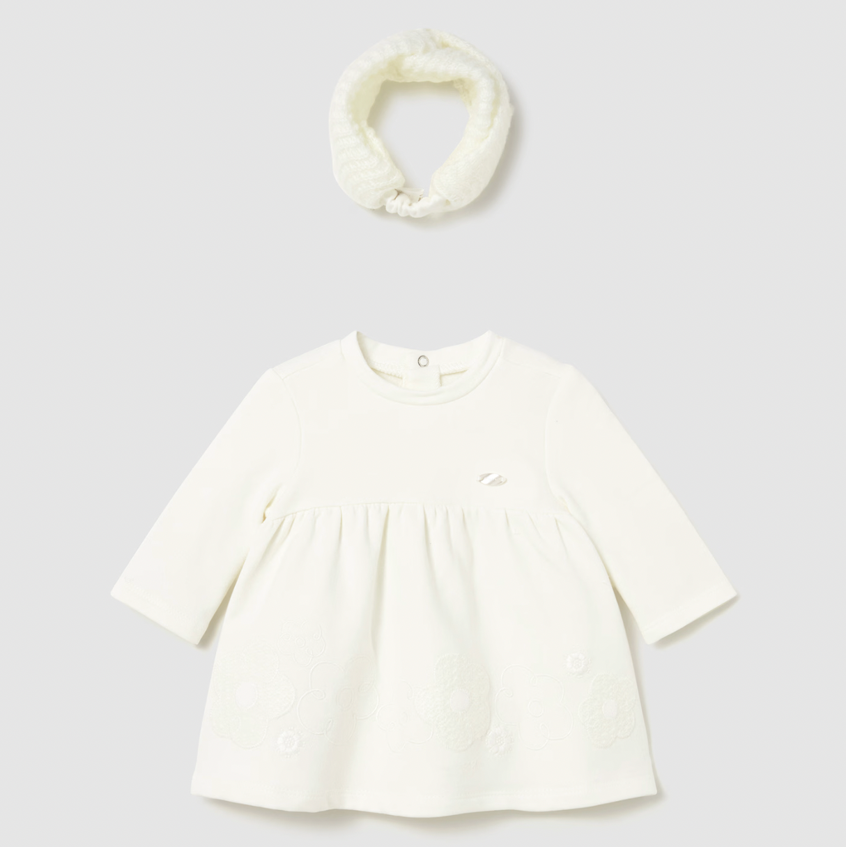 Mayoral Baby Girl's Natural Dress & Headband Set