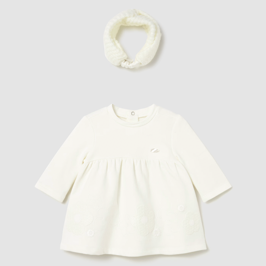 Mayoral Baby Girl's Natural Dress & Headband Set