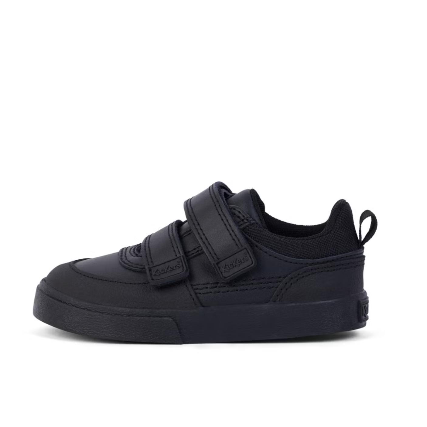 Kickers Infant Boy's Black Leather Tovni Scuff Lo
