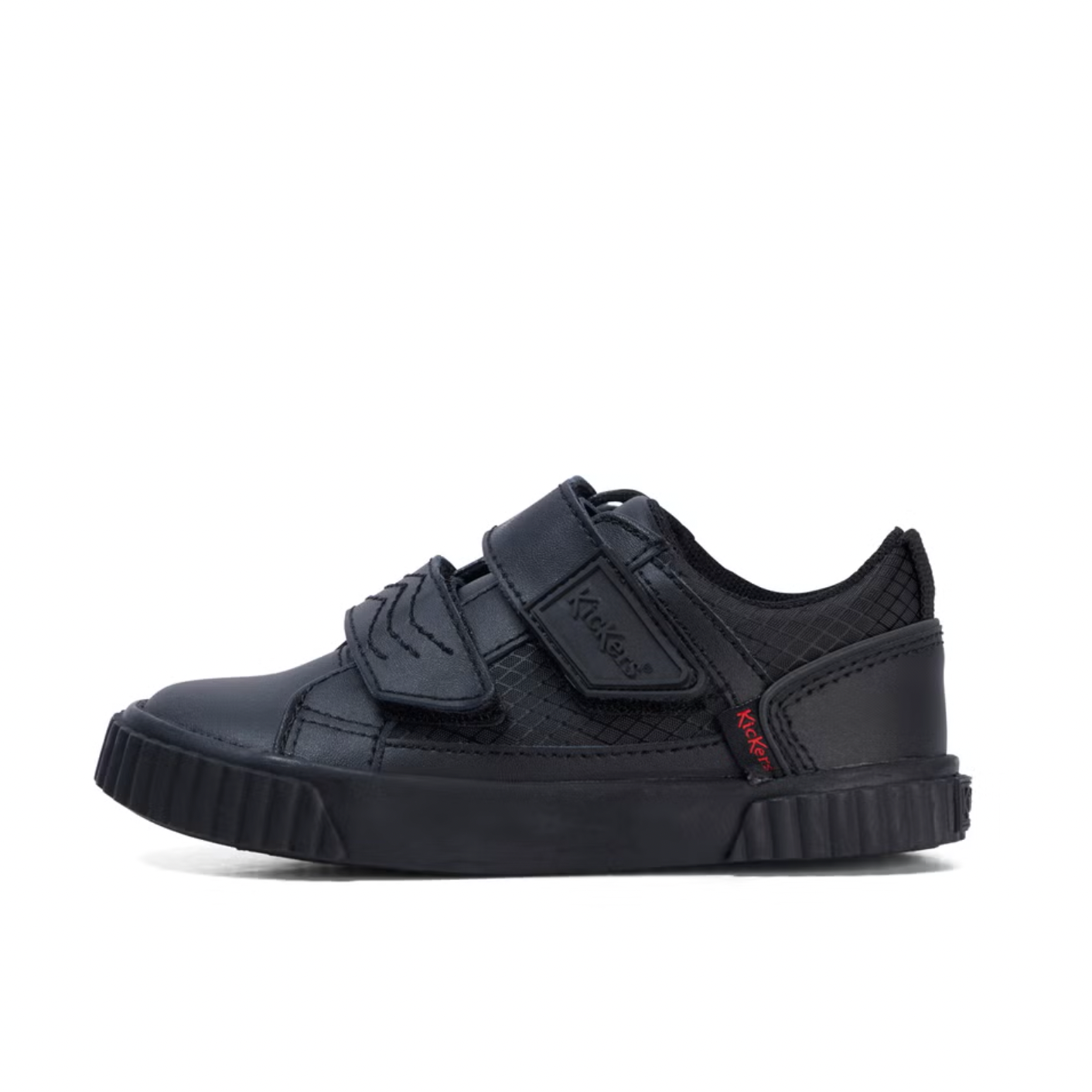 Kickers Infant Boy's Black Leather Tovni Twin Flex