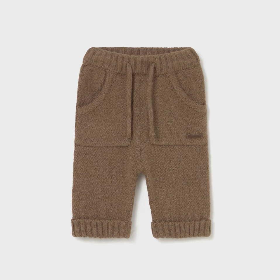 Mayoral Baby Boy's Brown Knitted Trousers