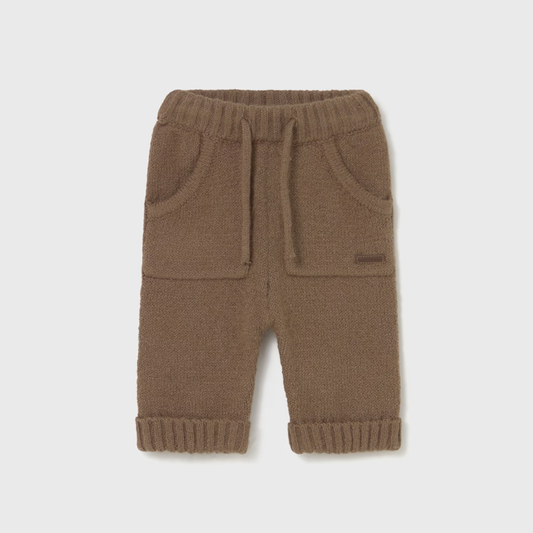 Mayoral Baby Boy's Brown Knitted Trousers