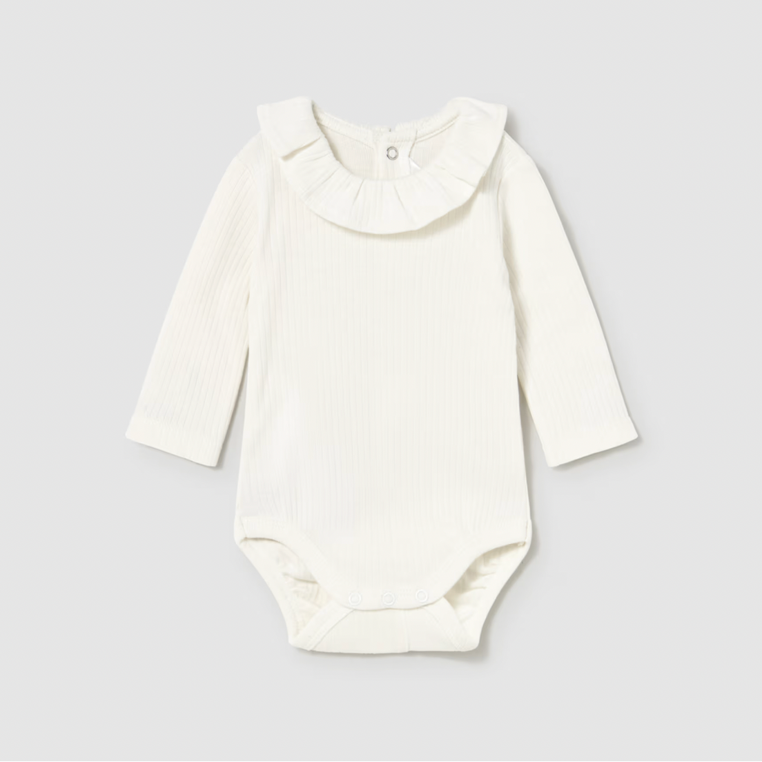 Mayoral Baby Girl's Natural Ruffle Bodysuit