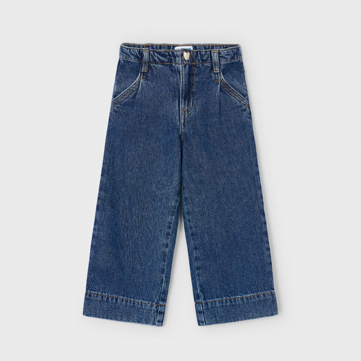 Mayoral Girl's Dark Denim Jeans