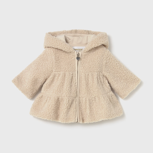 Mayoral Baby Girl's Cereal Zip-Up Teddy Jumper