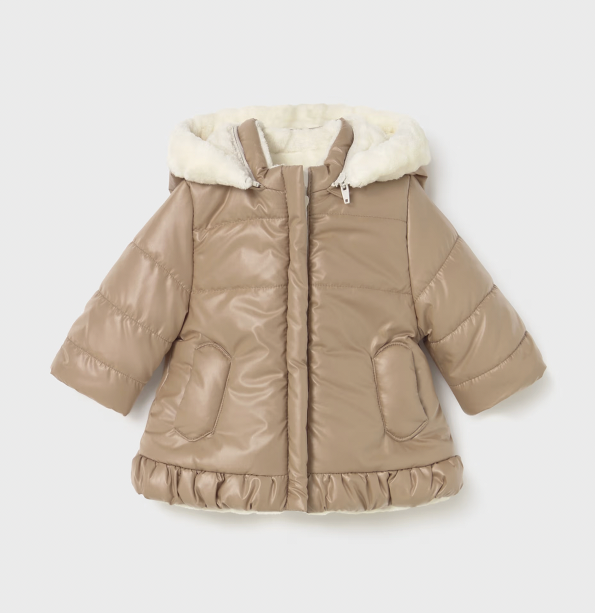 Mayoral Baby Girl's Peanut Reversible Coat