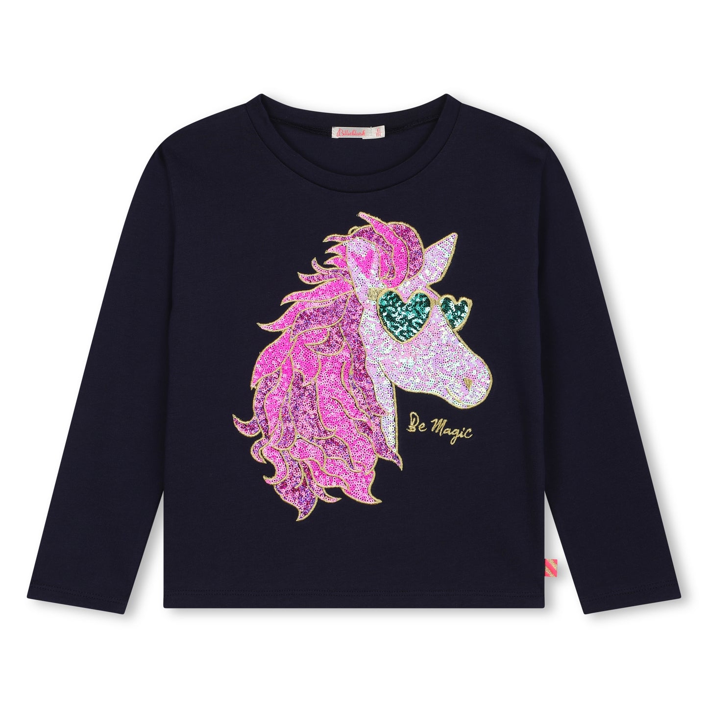 Billie Blush Girl's Navy Long-Sleeved T-Shirt