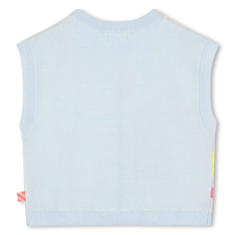 Billie Blush Girl's Ice Water Blue Knitted Vest Top