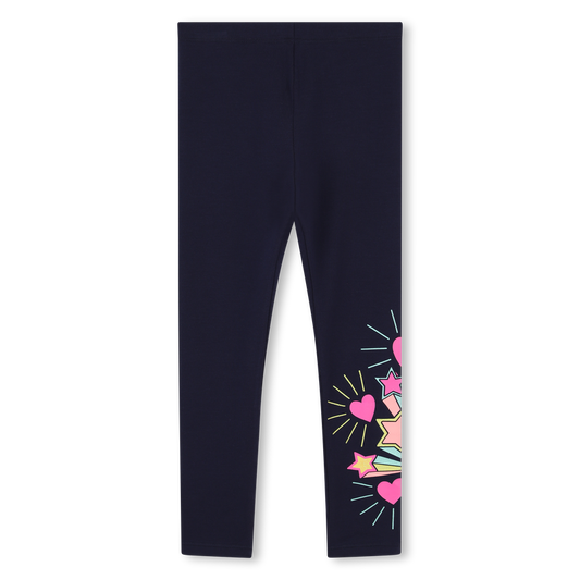 Billie Blush Girl's Navy Jersey Leggings