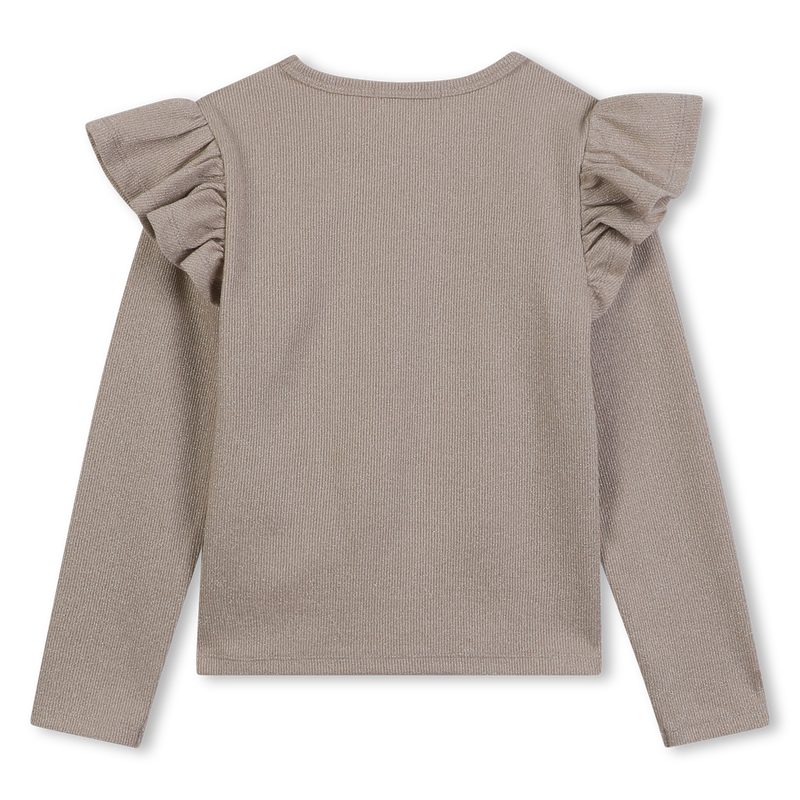 Billie Blush Girl's Gold Long Sleeved Top