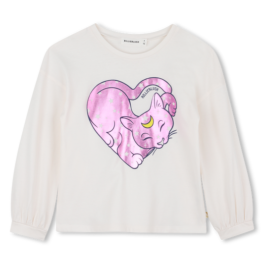 Billie Blush Girl's Ivory Long Sleeved T-Shirt