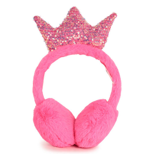 Billie Blush Girl's Pink Fluffy Fleece Earmuffs