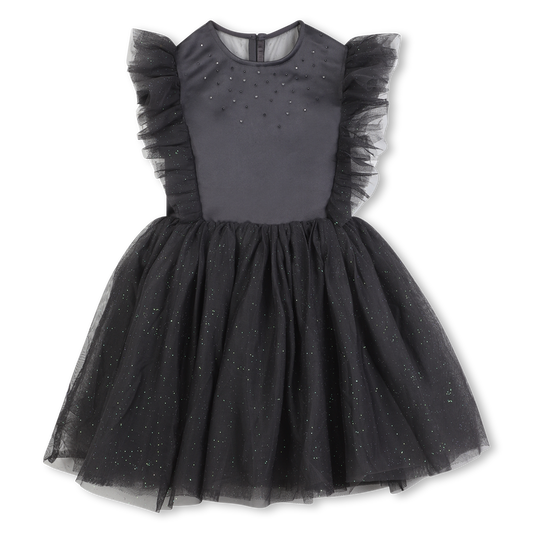 Billie Blush Girl's Dark Grey Exceptional Ceremony Dress