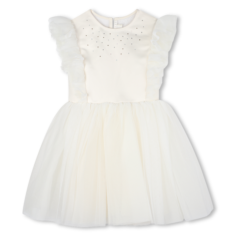 Billie Blush Girl's ivory Exceptional Ceremony Dress