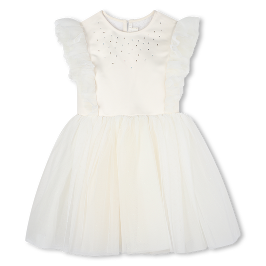 Billie Blush Girl's ivory Exceptional Ceremony Dress