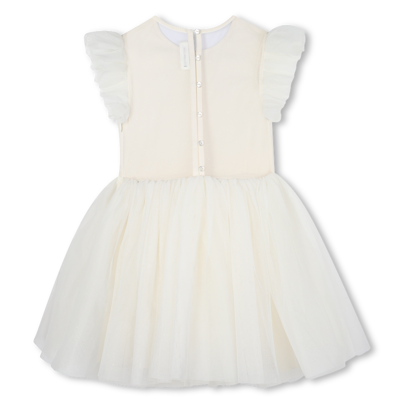 Billie Blush Girl's ivory Exceptional Ceremony Dress