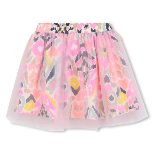Billie Blush Girl's Pink Lined Tulle Skirt