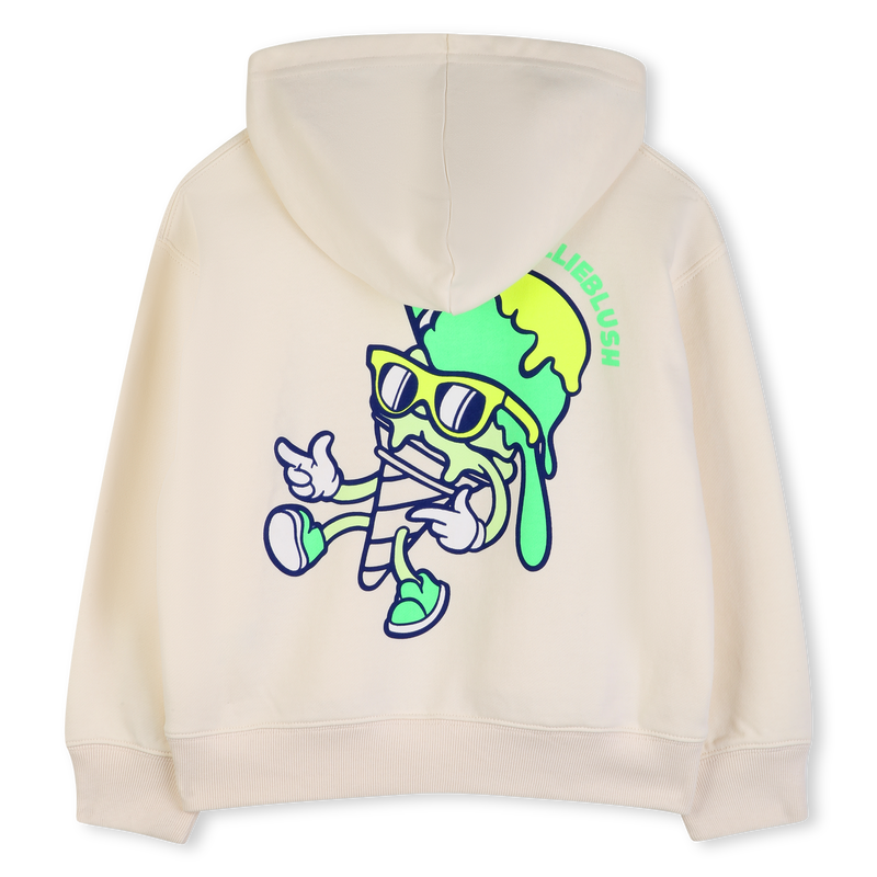 Billie Blush Boy's Ivory Graphic Hoodie