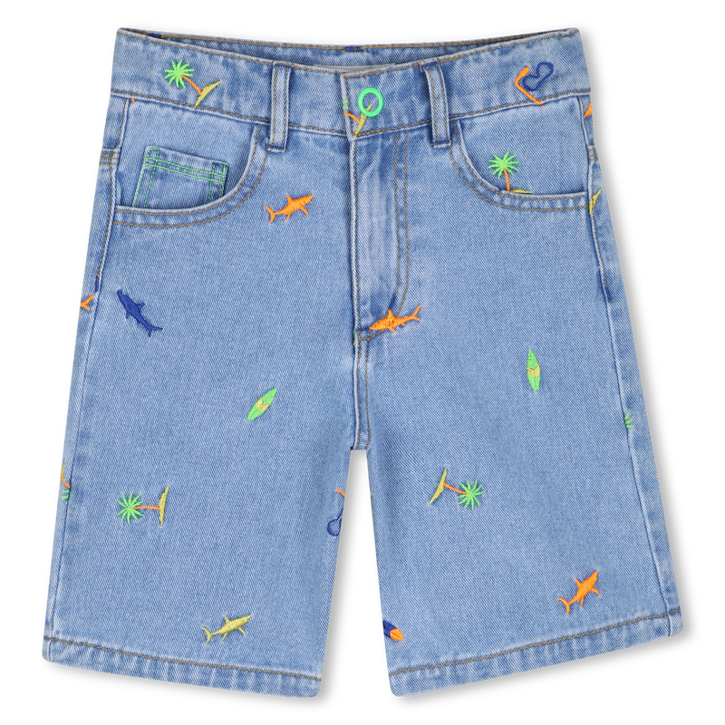 Billie Blush Boy's Denim Bermuda Shorts