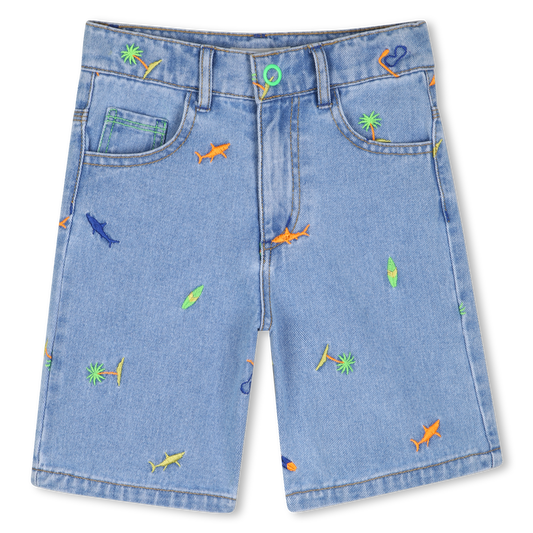 Billie Blush Boy's Denim Bermuda Shorts
