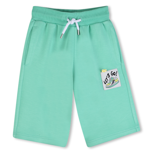 Billie Blush Boy's Discord Green Fleece Bermuda Shorts