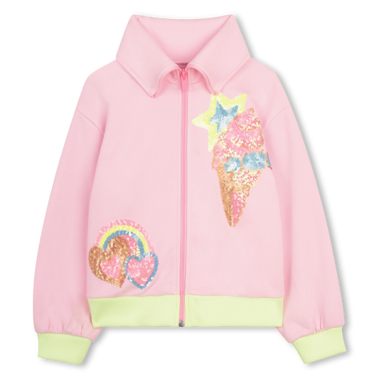 Billie Blush Girl's Pink Zip-Up Jacket