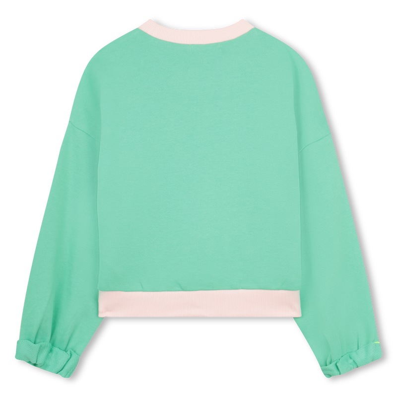 Billie Blush Girl's Discord Green Fleece Sweatshirt