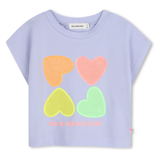 Billie Blush Girl's Lilac Sequin T-Shirt