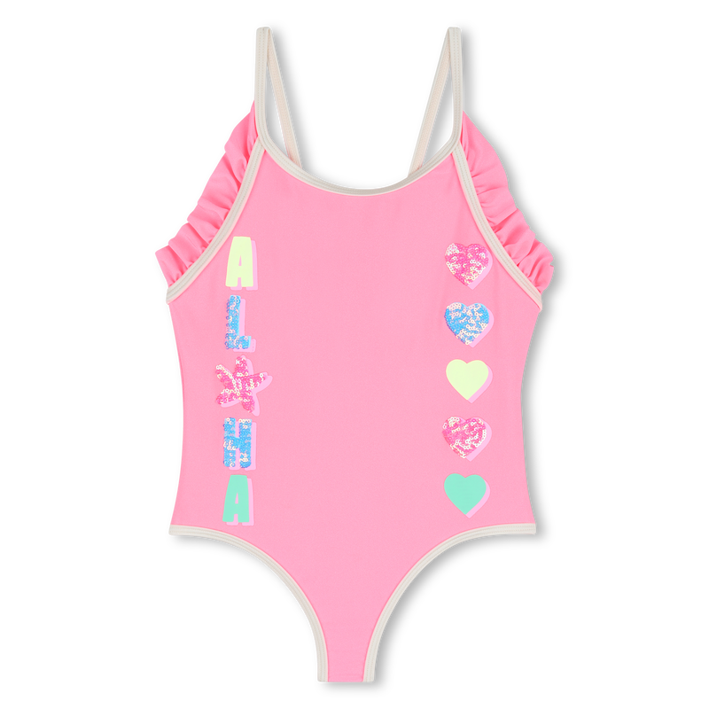 Billie Blush Girl's Fuchsia 1 Piece Swimsuit