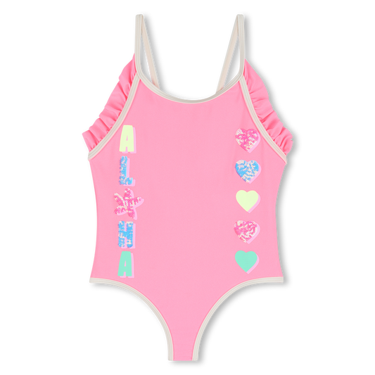 Billie Blush Girl's Fuchsia 1 Piece Swimsuit