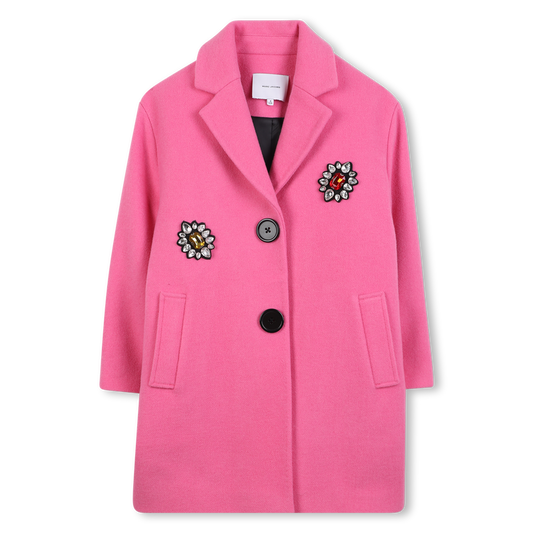 Marc Jacobs Girl's Pink Pea Coat