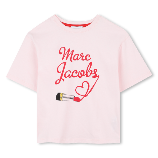 Marc Jacobs Girl's Pink Lipstick Graphic T-Shirt