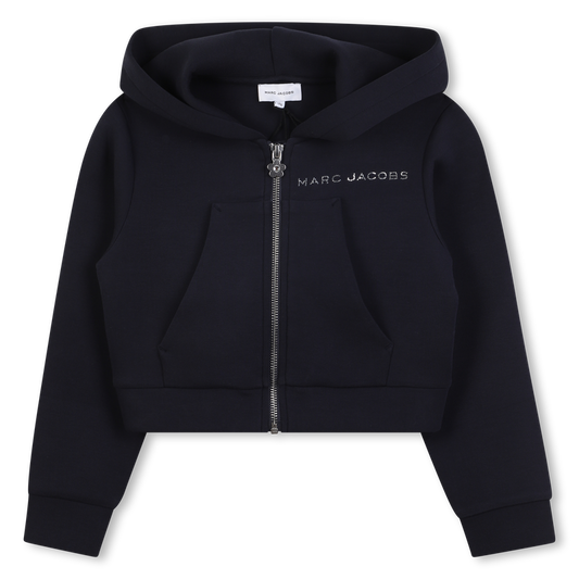 Marc Jacobs Girl's Navy Hooded Cardigan
