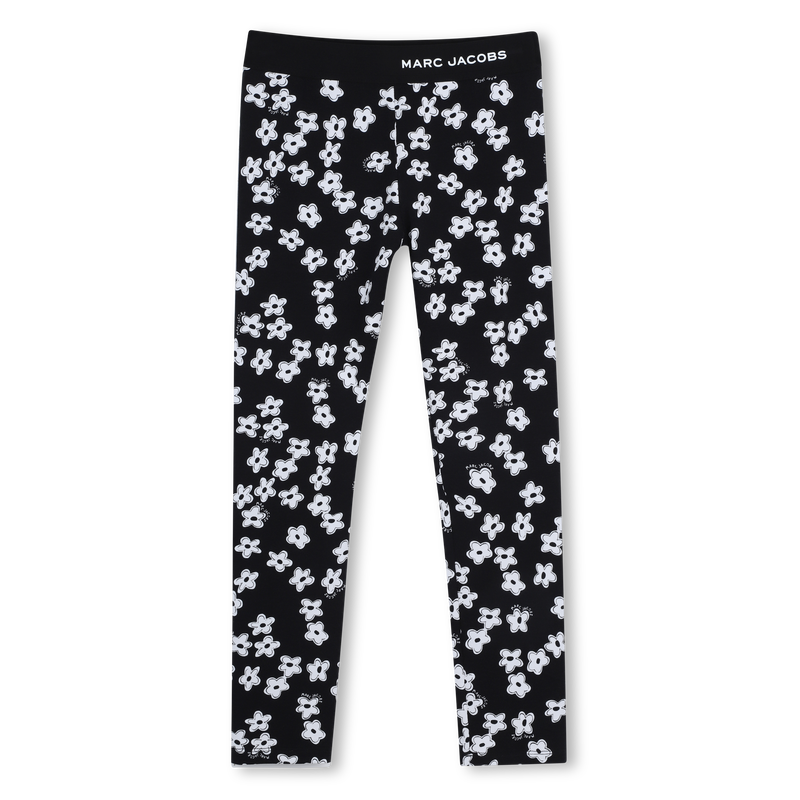 Marc Jacobs Girl's Black Daisy Leggings