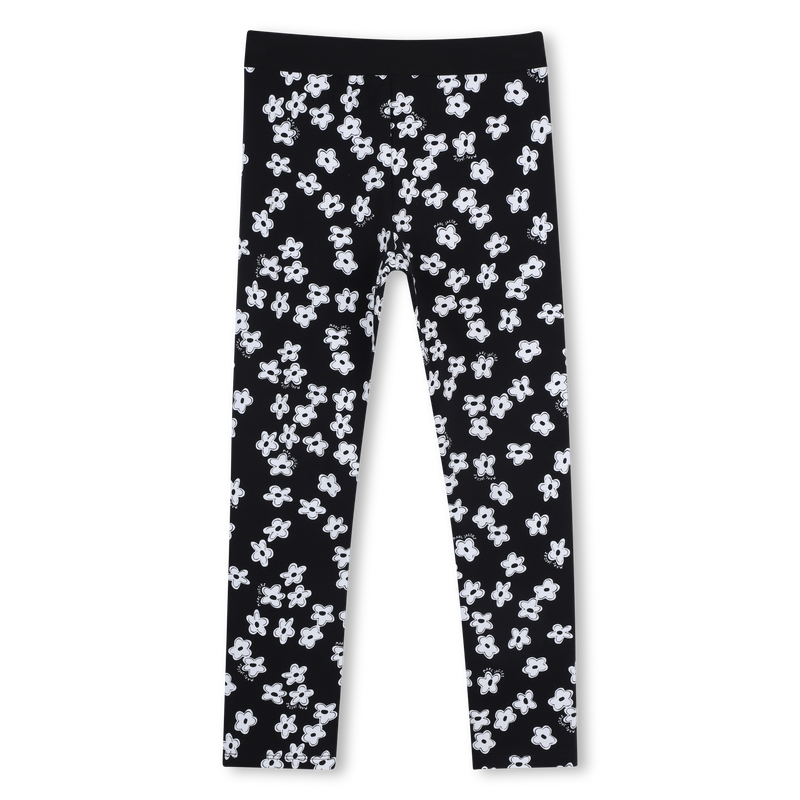 Marc Jacobs Girl's Black Daisy Leggings