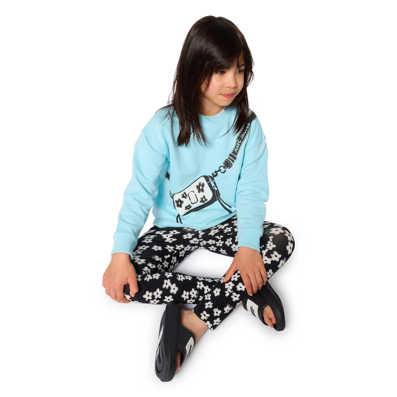 Marc Jacobs Girl's Black Daisy Leggings