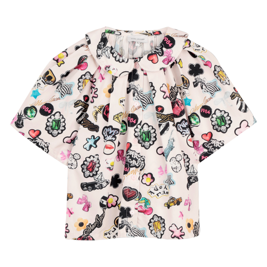 Marc Jacobs Girl's Multi Satin Blouse