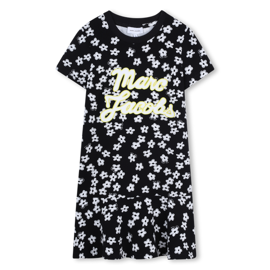 Marc Jacobs Girl's Black Short Sleeve Daisy Dress