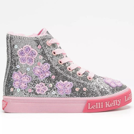 Lelli Kelly Girl's Silver Glitter Taylor Boots