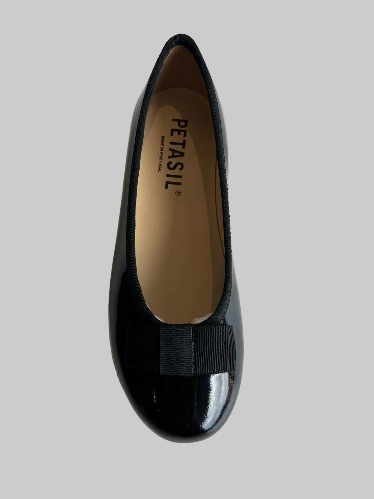 Petasil Girl's Fransesc Black Patent Leather Pump School Shoes
