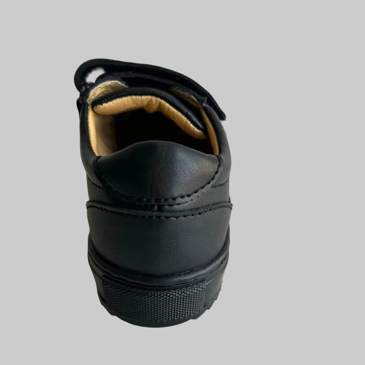 Petasil Boy's Harold Black Leather School Shoes