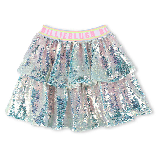 Billie Blush Girl's Multi Sequin Beach Skirt