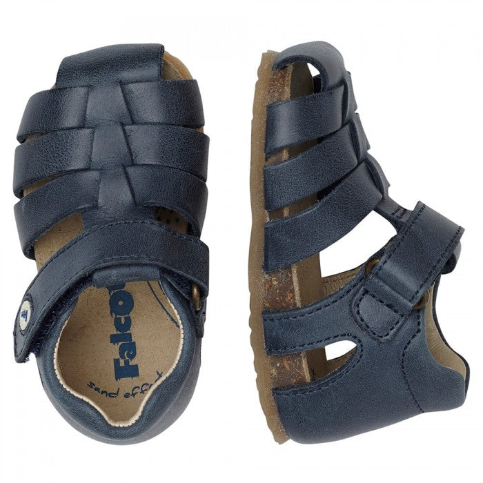 Falcotto Baby Boy's Blue Alby Semi Closed Sandals