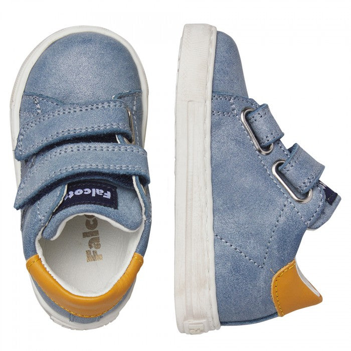 Falcotto Baby Boy's Navy & Orange Sasha Trainers