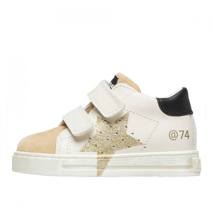 Falcotto Baby Girl's White & Platinum Salazar Trainers