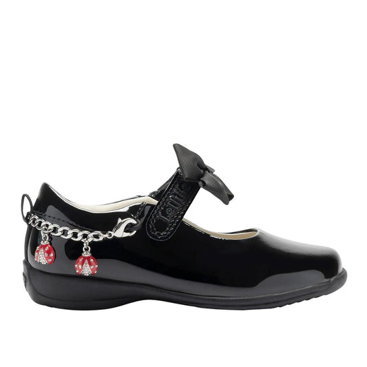Lelli Kelly Girl's F Ladybird Black Patent Leather School Shoes