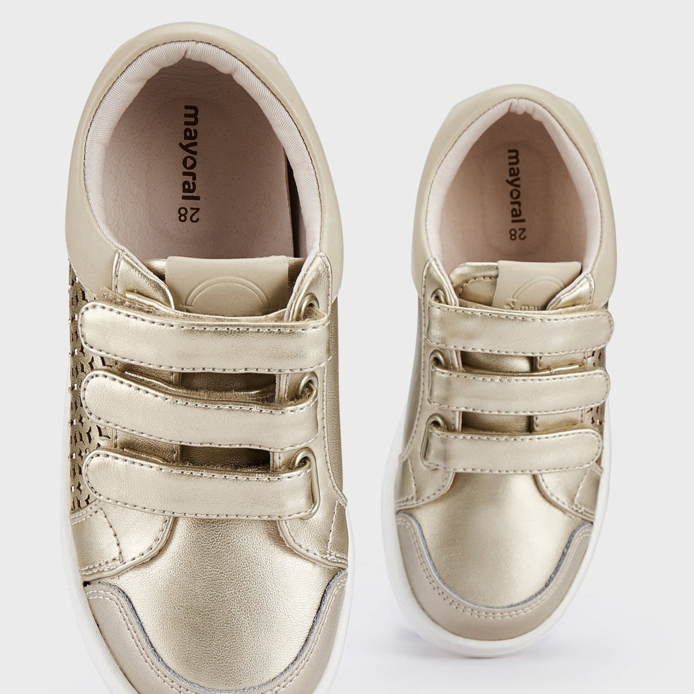 Mayoral Girl's Gold-Beige Detailed Trainers