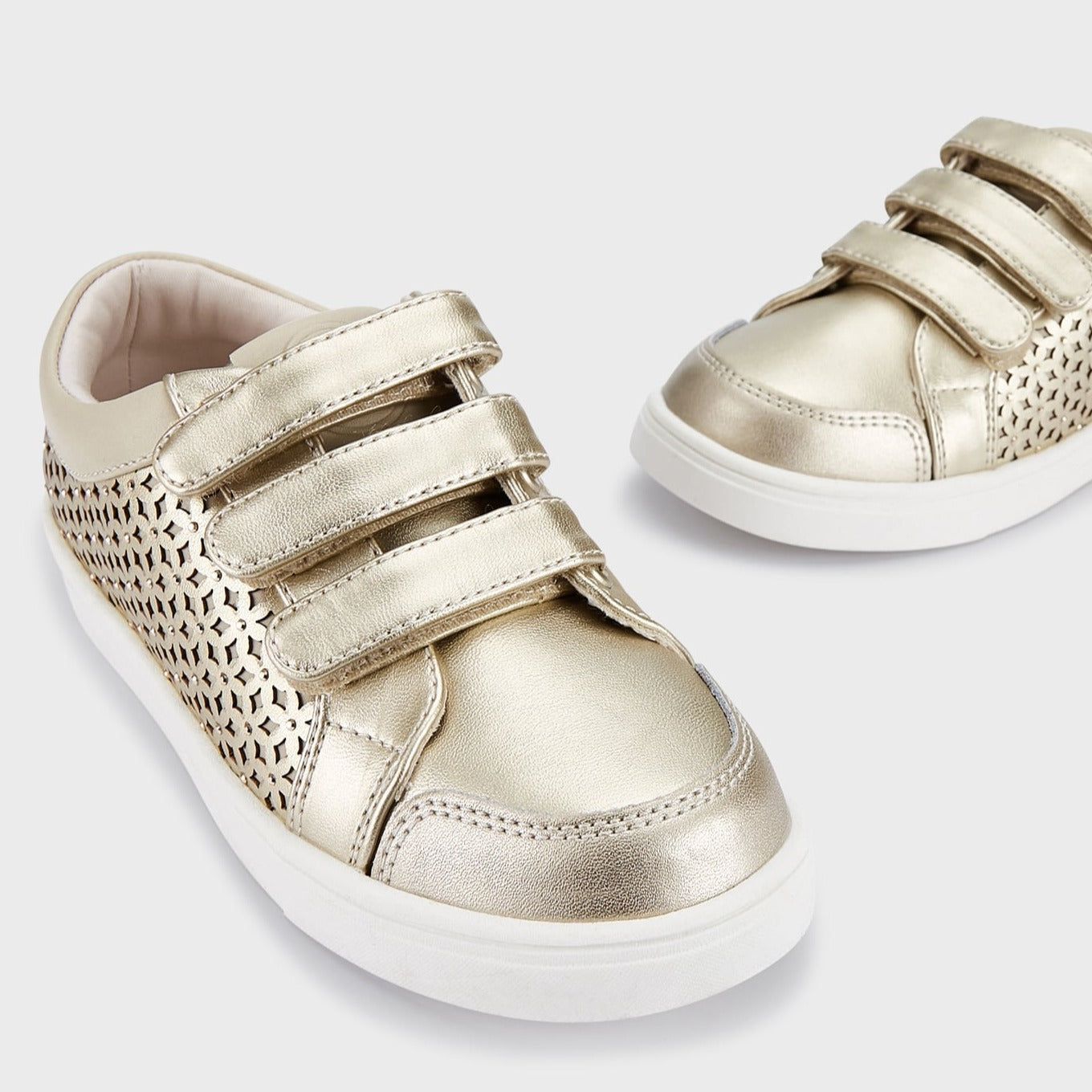 Mayoral Girl's Gold-Beige Detailed Trainers