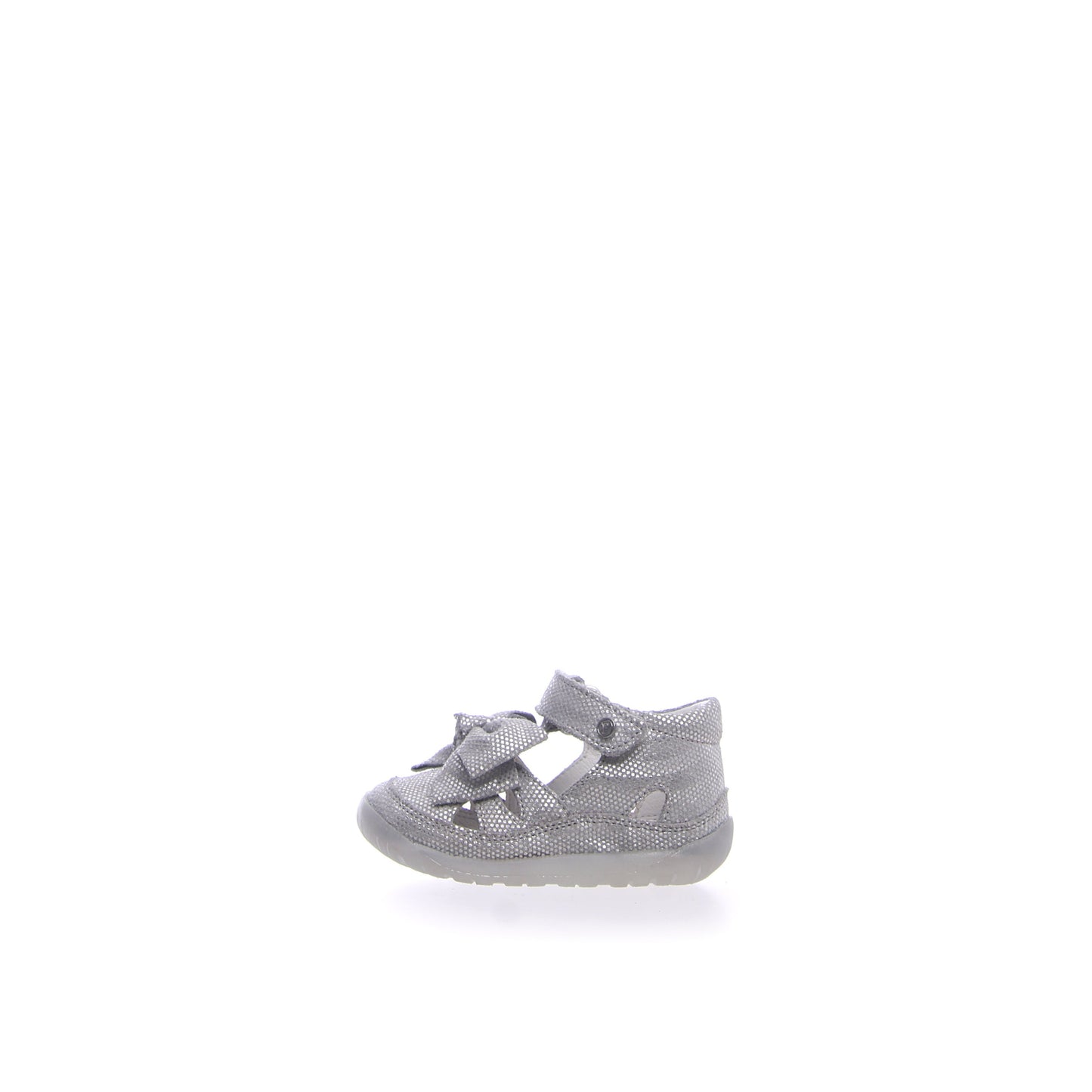Falcotto Girl's Silver Glitter Bow Sandals