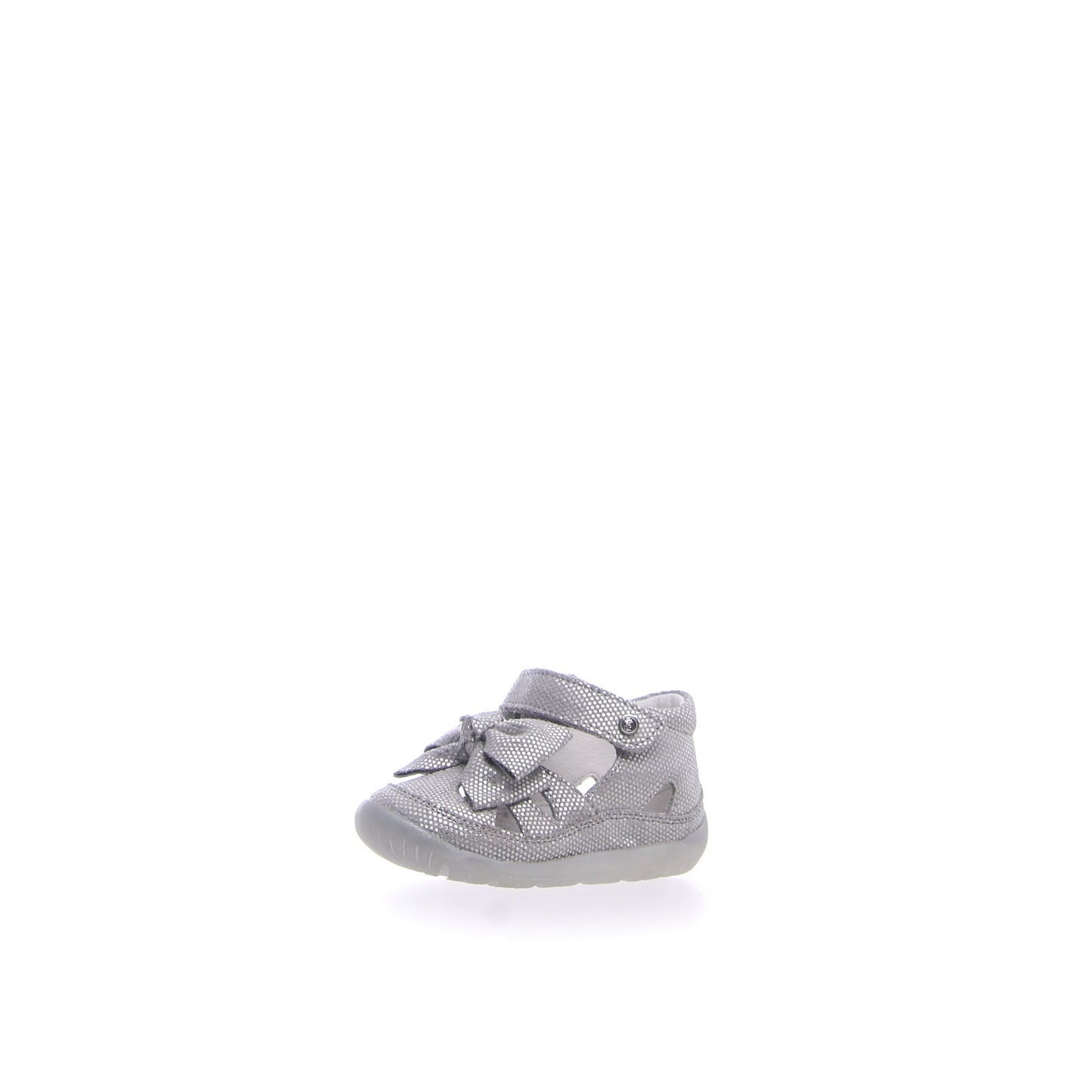 Falcotto Girl's Silver Glitter Bow Sandals